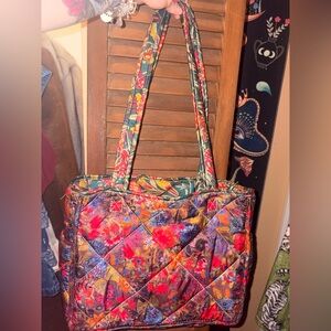 Natural life reversible tote bag